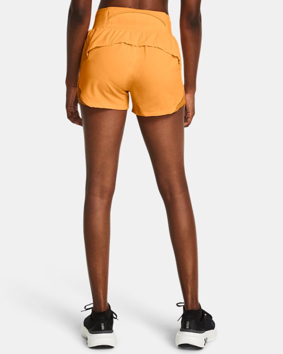 Women's UA Run Stamina 3'' Shorts, Orange, pdpMainDesktop image number 1